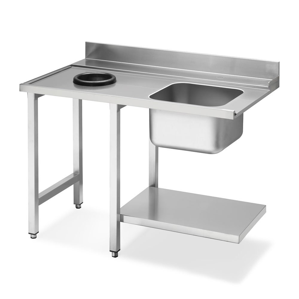 SMEG WT51200SHL Стол с мойкой и отверстием для слива слева