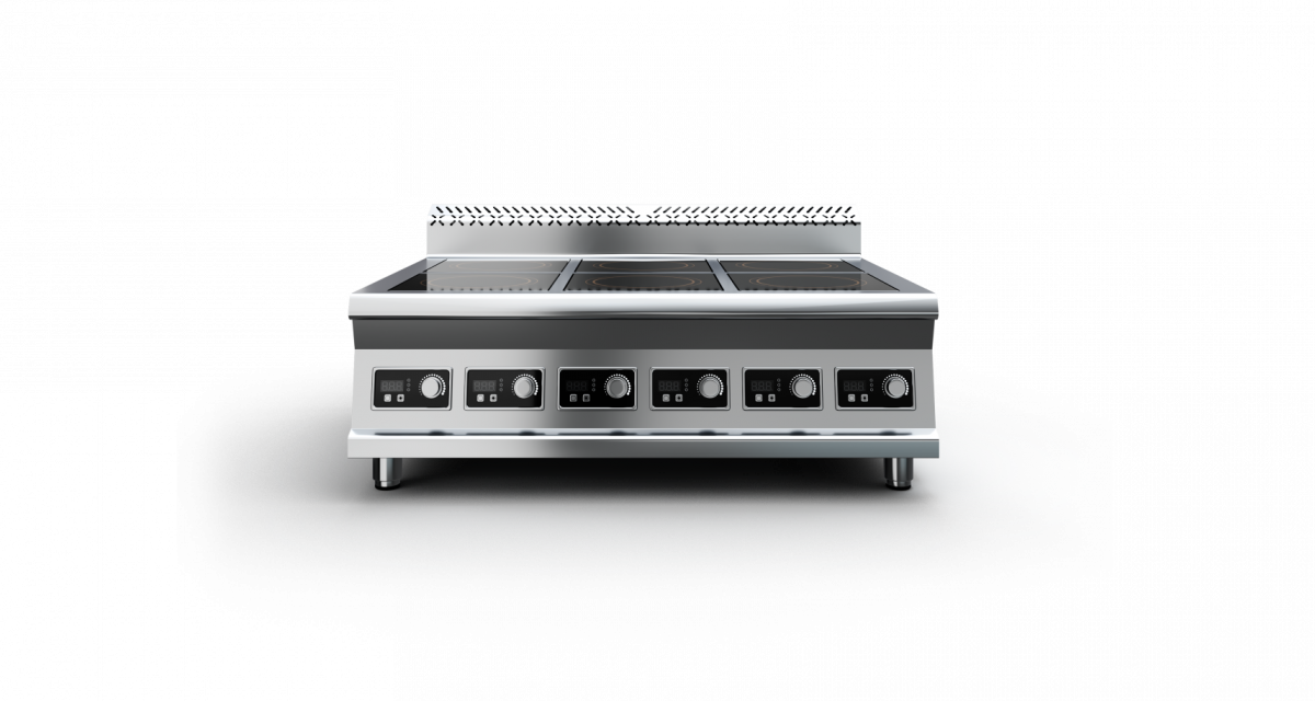 Плита индукционная 1220х900х470 6-ти конфорочная 900 серия P9G6