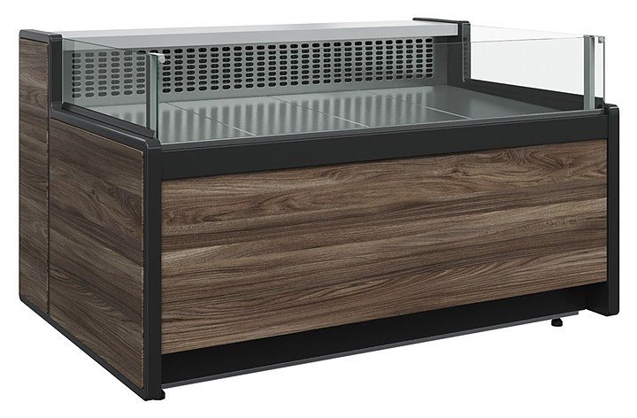 Витрина холодильная GC111 VM 0,94-2 (открытая, динамика)(1008 (Темный дуб))