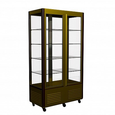Шкаф холодильный D4 VM 800-1 (R800C Carboma) (1/2 цвет по схеме,2 двери,решетки)