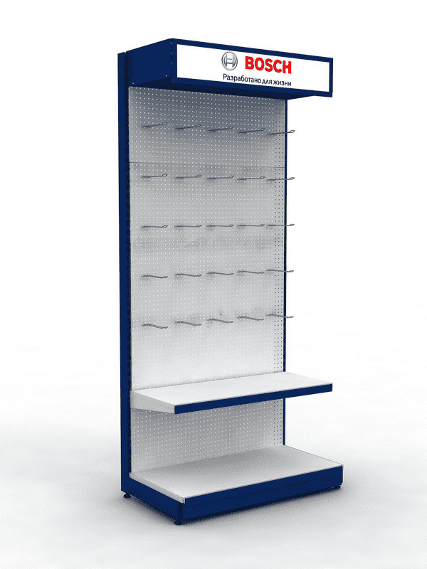 Брендированный стеллаж BOSCH SHOP