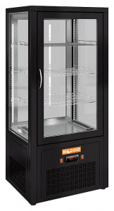 Настольная вертикальная сквозная холодильная витрина HICOLD VRC T 100 Black Настольная вертикальная сквозная холодильная витрина HICOLD VRC T 100 Black