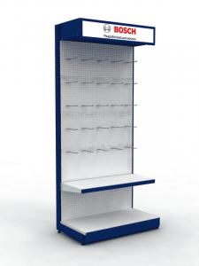 Брендированный стеллаж BOSCH SHOP